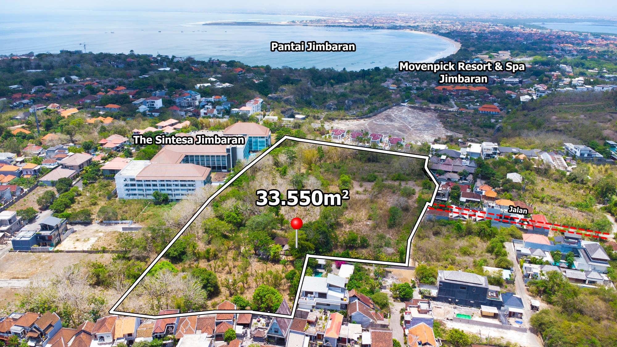 Стратегический земельный участок в Джимбаране для долгосрочной аренды под туристический проект